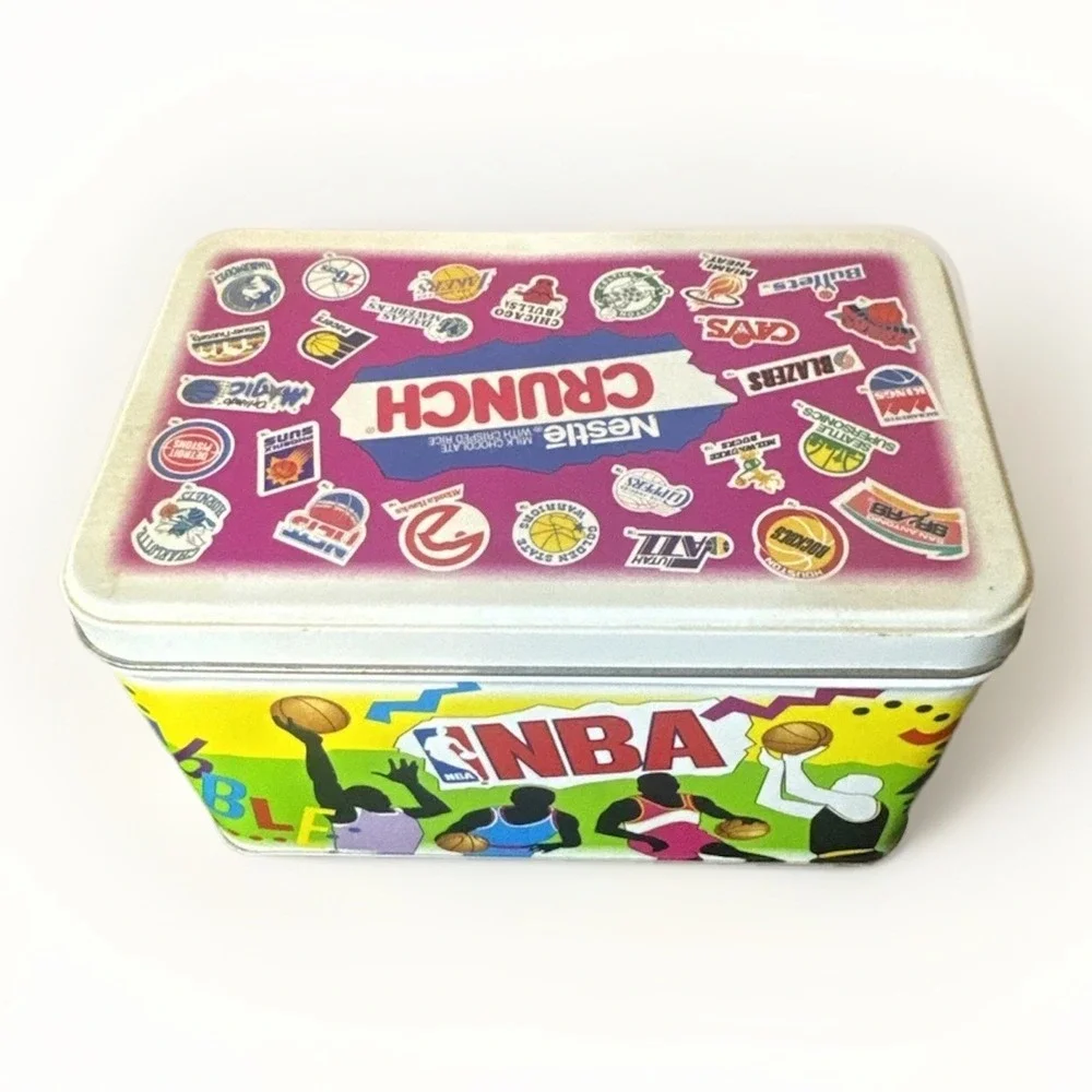 Vintage 1992 NBA Nestle Crunch Collector's Tin
